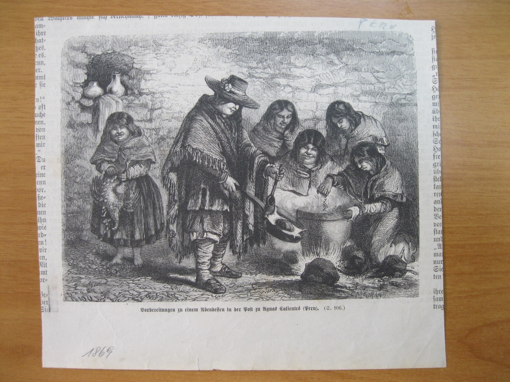 Habitantes de Aguas Calientes (Perú), 1869